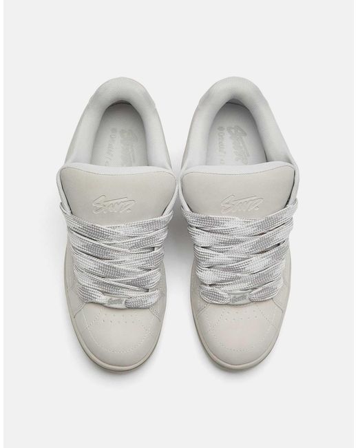 Pull&Bear – stwd – skater-sneaker in White für Herren
