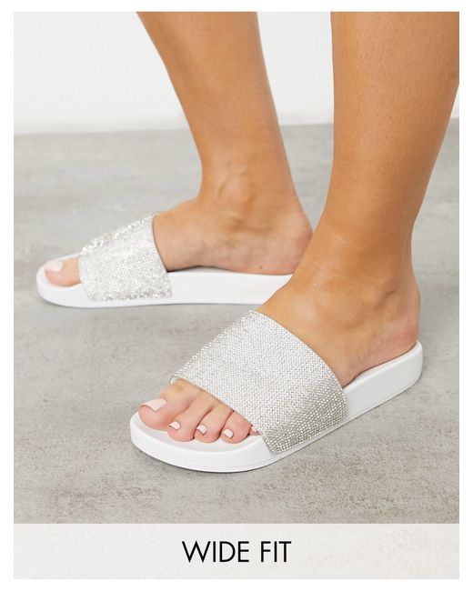 sparkly sliders wide fit