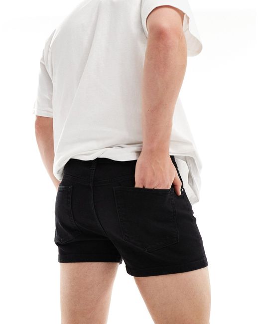 ASOS White Skinny Extreme Shorter Length Shorts for men