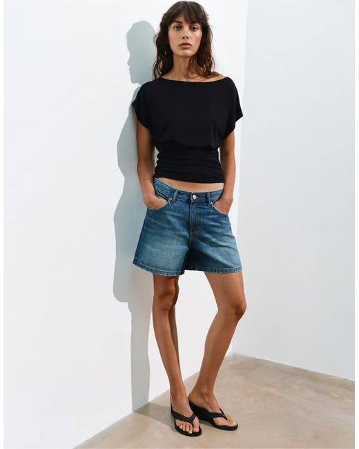 Pull&Bear Blue Asymmetric Top
