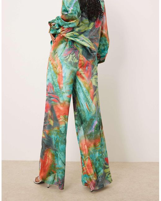 Isabelle Pennington Edmead Green Isabelle Pennington-edmead Basterre Wide Leg Pants