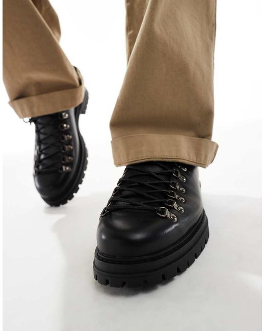 ASOS Wandelschoenen Met Veters in het Black voor heren
