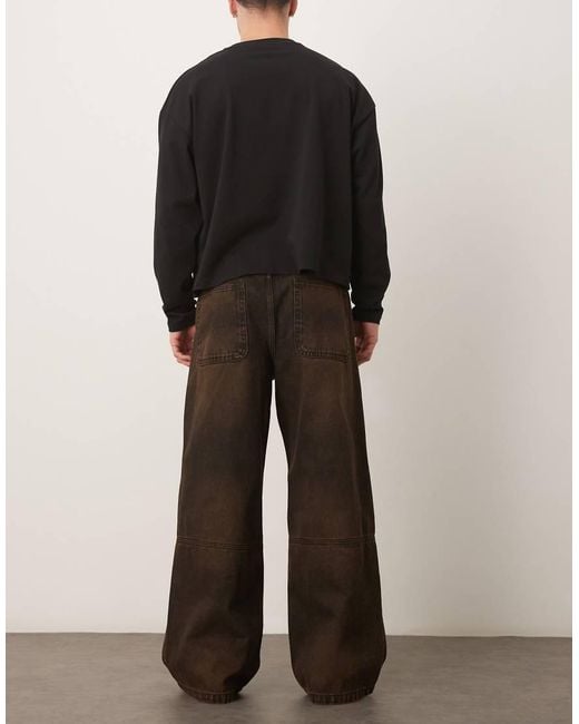 ASOS Brown Loose Jeans for men