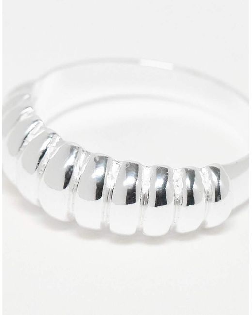 SEOL + GOLD Chunky Stapelbare Ring in het White