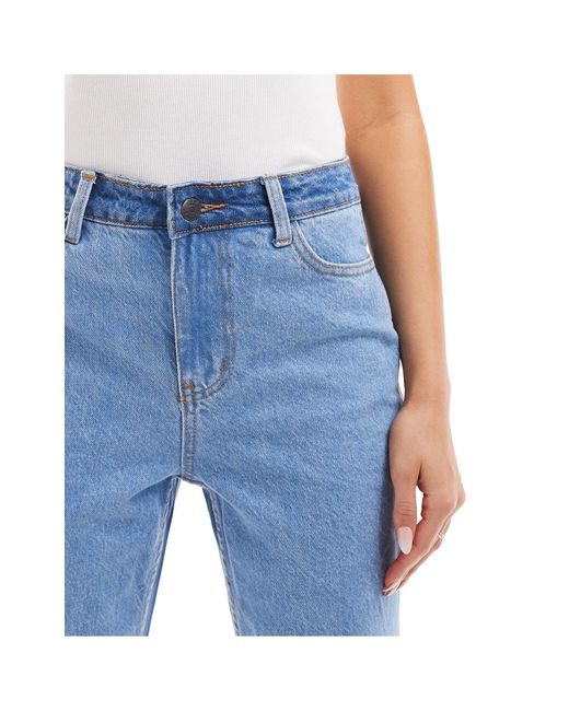 Y.A.S Blue – gerade geschnittene jeans aus zusammengefügten denim-stoffen