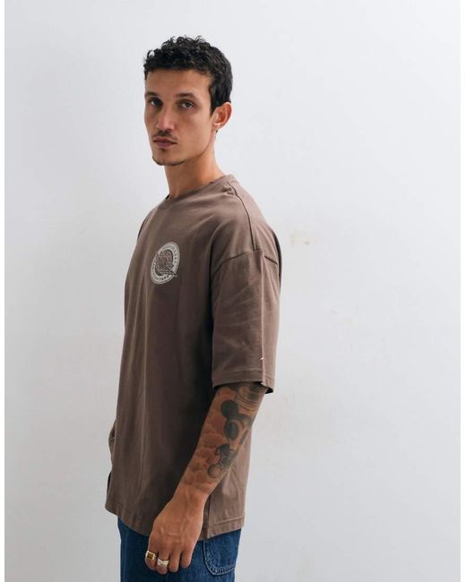 Nike Blue Logo Back Print Oversized T-Shirt for men