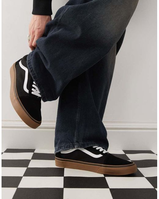 Vans Black Old Skool Gumsole Trainers