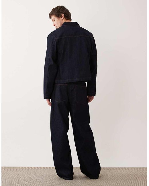 ASOS Blue Co-ord Loose Jeans for men