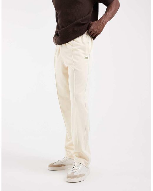 Lacoste White Wide Leg jogging Bottoms for men