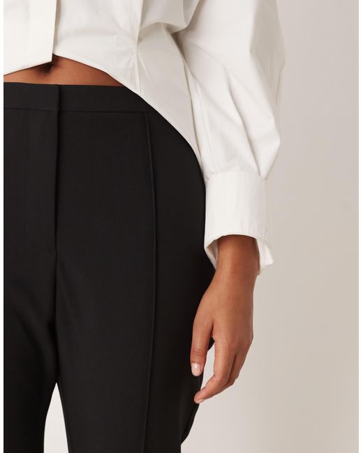 ASOS Natural Asos Design Curve Tailored Flare Trousers