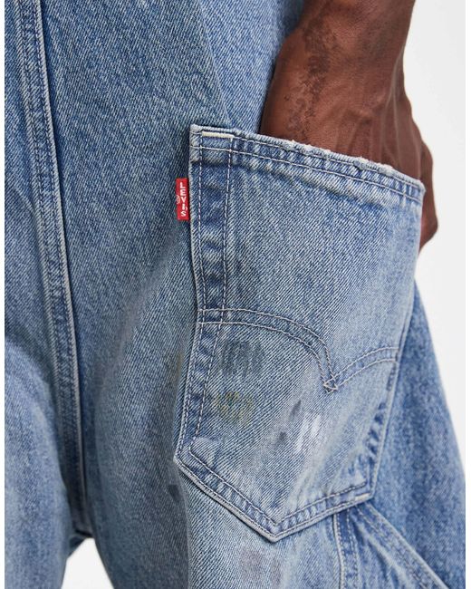 Salopette ample clair Levi's pour homme en coloris Blue