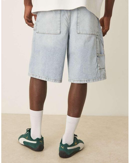 Vaqueros De Corte Alargado Y Estilo Carpintero Con De ASOS de hombre de color Natural
