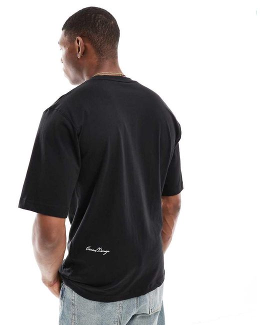 Criminal Damage Black Logo T-Shirt for men