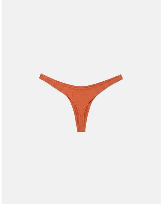 Pull&Bear Brown Adjustable Strap Bikini Top