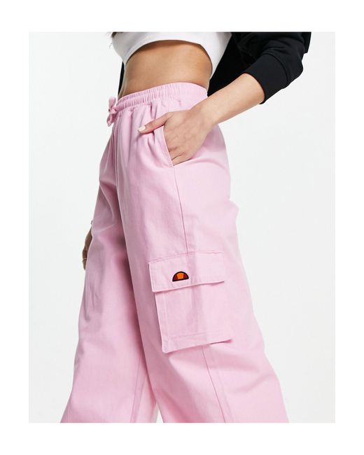 Trazzal - pantaloni sportivi oversize di Ellesse in Pink