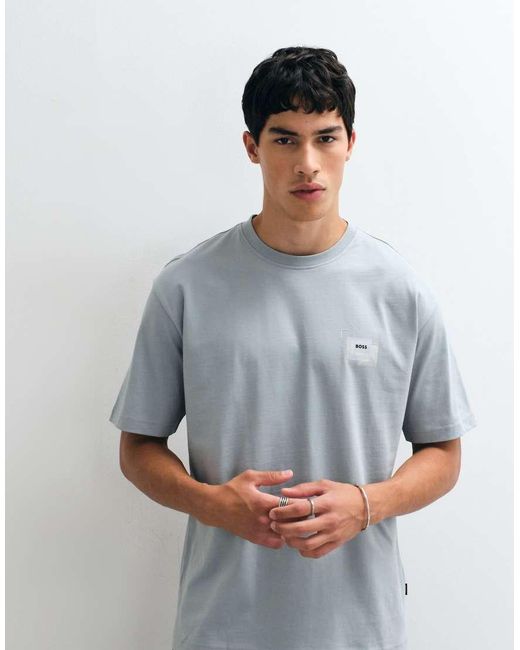 Boss Blue Back Print T-shirt for men