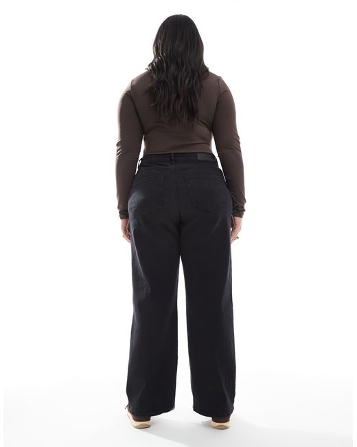 ONLY Blue – jeans mit hohem bund und weitem bein