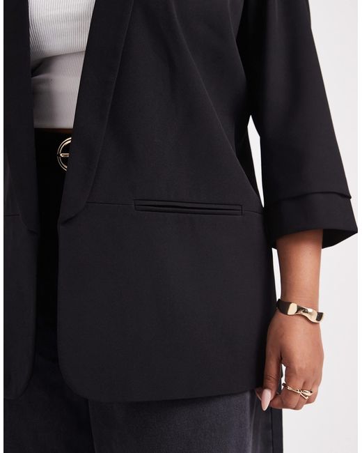 ONLY Black 3/4 Sleeve Blazer