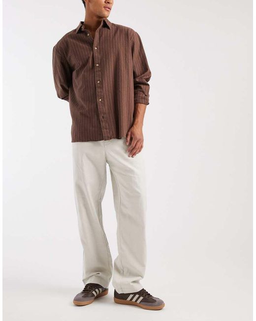Gap Natural Pull On Linen Mix Trousers for men