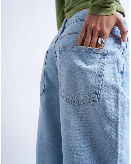 TOPSHOP White Lowrie Low Rise baggy Jean