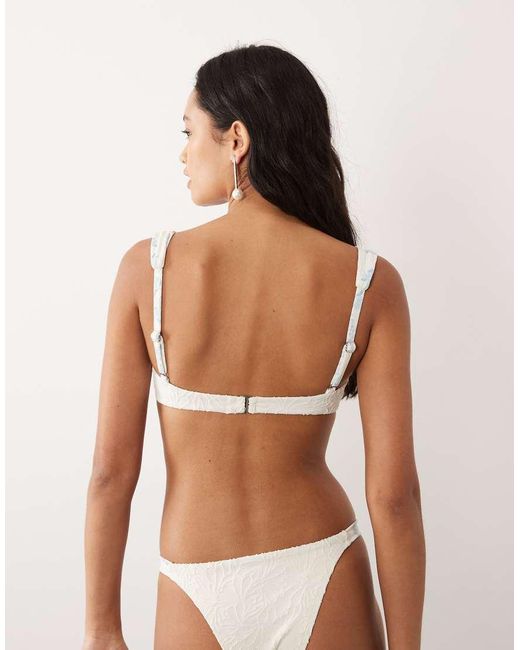 Dippin' Daisy's White Dippin Daisys Bridal Underwire Bikini Top