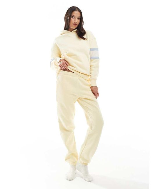 Cotton On White Plush Essential Gym Sweatpant
