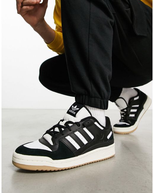 adidas Originals Forum 84 Low Gum Sole Sneakers in Black for Men | Lyst