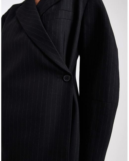 ASOS Black Extreme Wrap Blazer