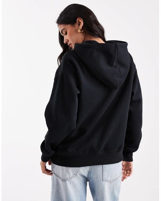 Cotton On Black Essential Relaxed Hoodie