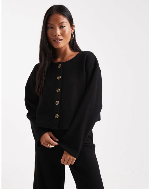 Gilet d'ensemble ultra doux Miss Selfridge en coloris Black