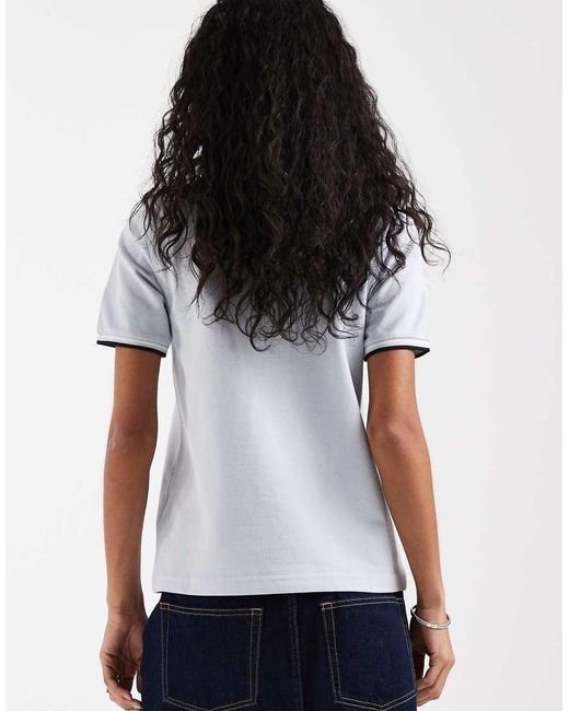 Fred Perry White Twin Tipped Polo Shirt