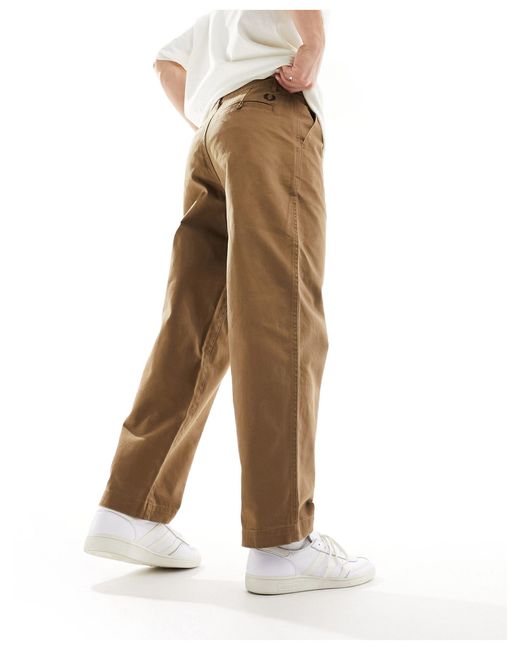 Fred Perry Natural Straight Leg Trousers for men