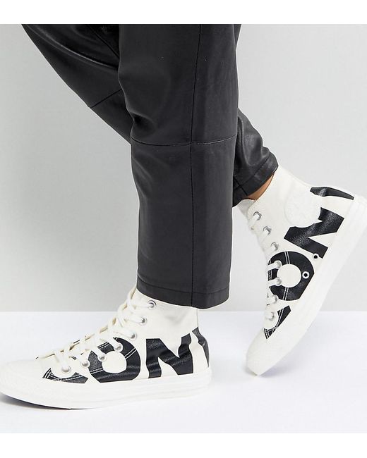 Converse Chuck Taylor All Star Hi Trainers With Large Logo | Lyst