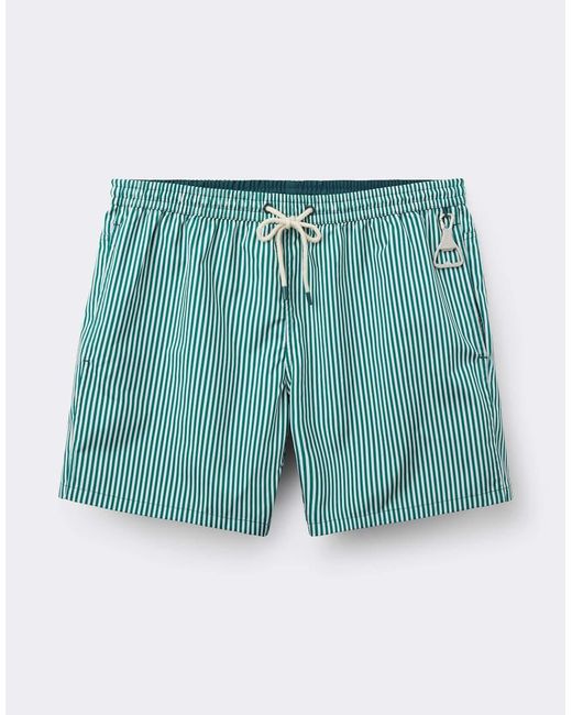 Intimissimi Blue Reversible Stripes Swim Shorts for men