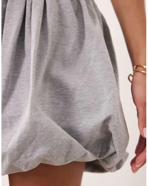 ASOS Natural Jersey Bubble Mini Skirt