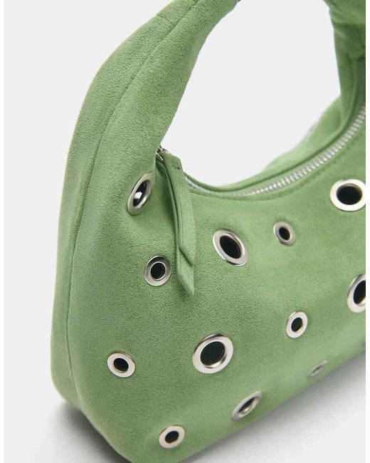 Borsa A Mano Con Borchie di Pull&Bear in Green