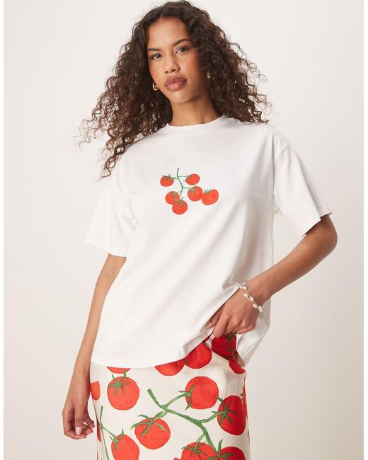 Never Fully Dressed White Tomato Baby Tee Co-ord