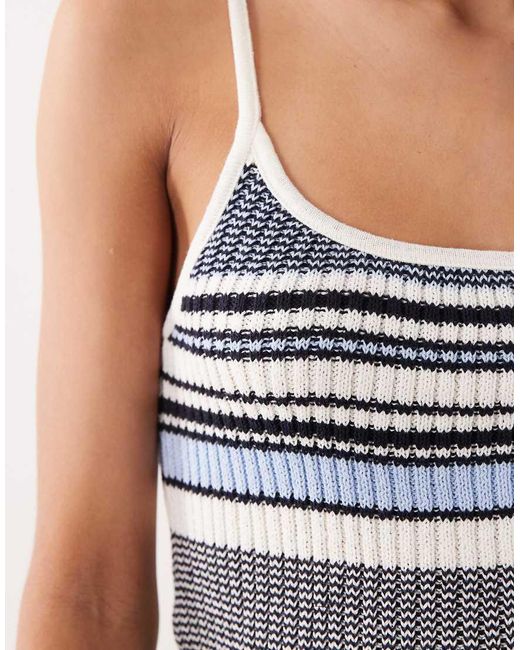 Mango Blue Knitted Cami Top