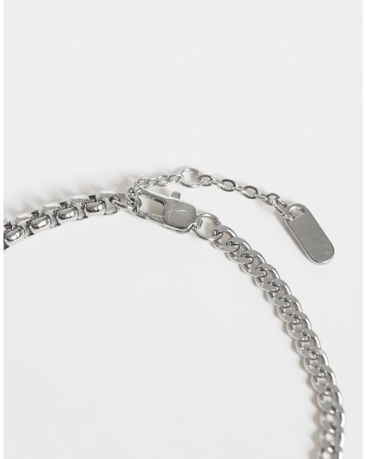 Bracciale di ASOS in Metallic da Uomo
