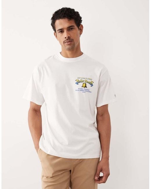 Rip Curl Gray Rip Curl Bells Pro Print T-shirt for men