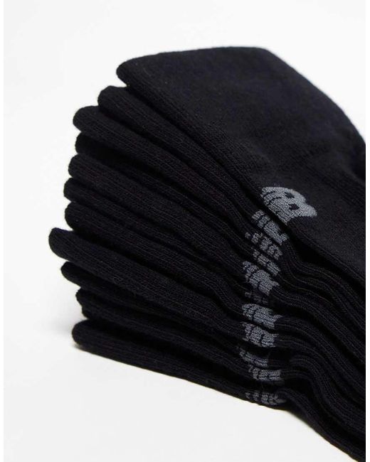 New Balance Black Performance Ankle Socks 6 Pack