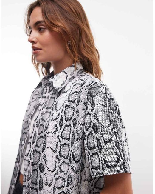 Carhartt Gray Snake Print Shirt