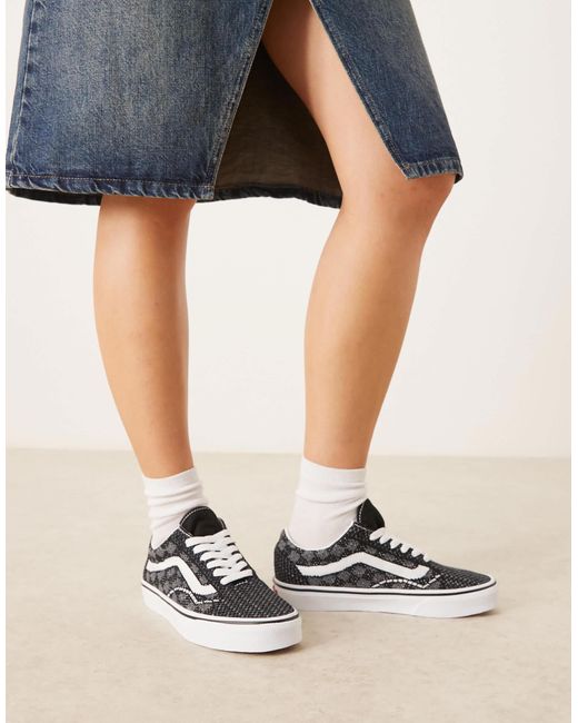 Vans Black Old Skool Ek Knitted Upper Sneakers