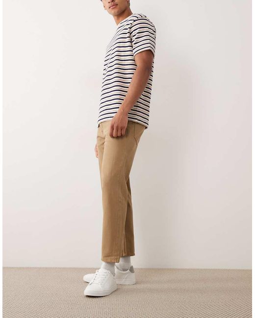 Mango Natural Sammy 100% Cotton Tapered Jeans for men