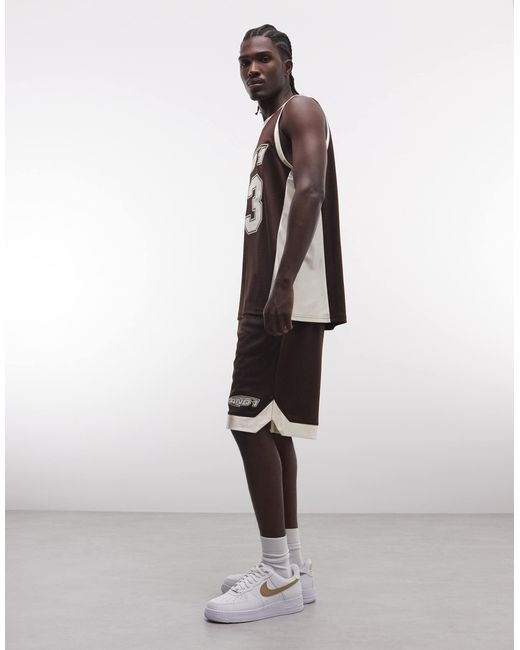 Short d'ensemble AND1 pour homme en coloris White