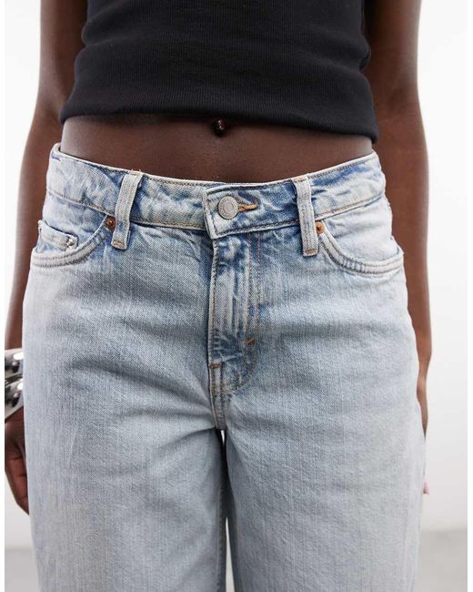 Weekday Blue Ample Low Waist baggy Fit Jeans