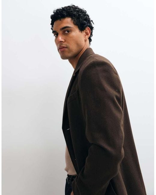 Mango White Trench Coat for men