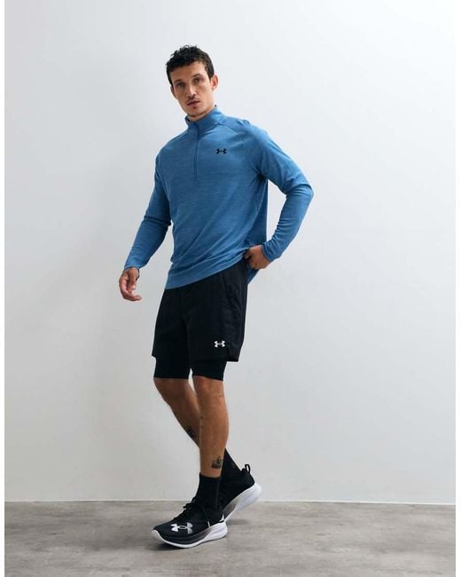 Under Armour Blue Vanish Woven 2.0 2in1 Shorts for men