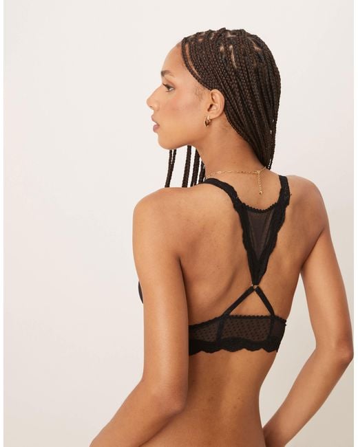 Free People Brown – transparenter longline-bh