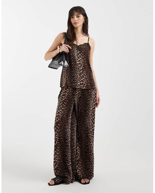 Canottiera Leopardata di Pieces in Black